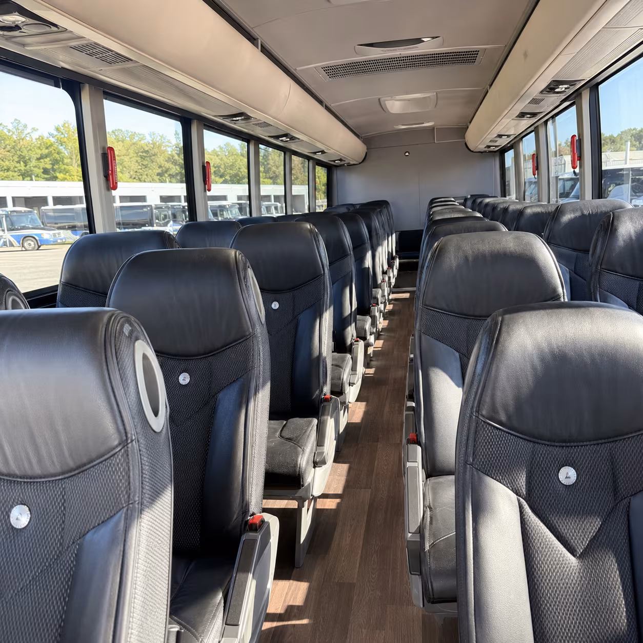 bothell charter bus rental interior