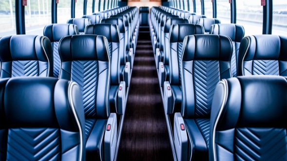 50 passenger charter bus inside bothell