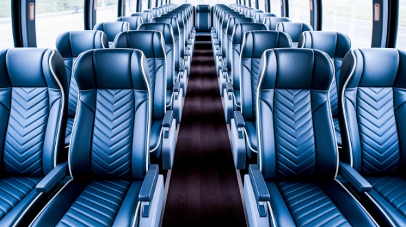 55 passenger charter bus inside bothell