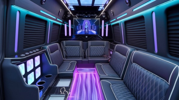 party bus rental interior bothell