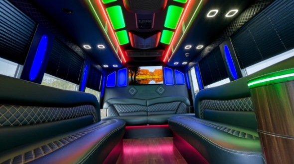 sprinter limo rental interior bothell